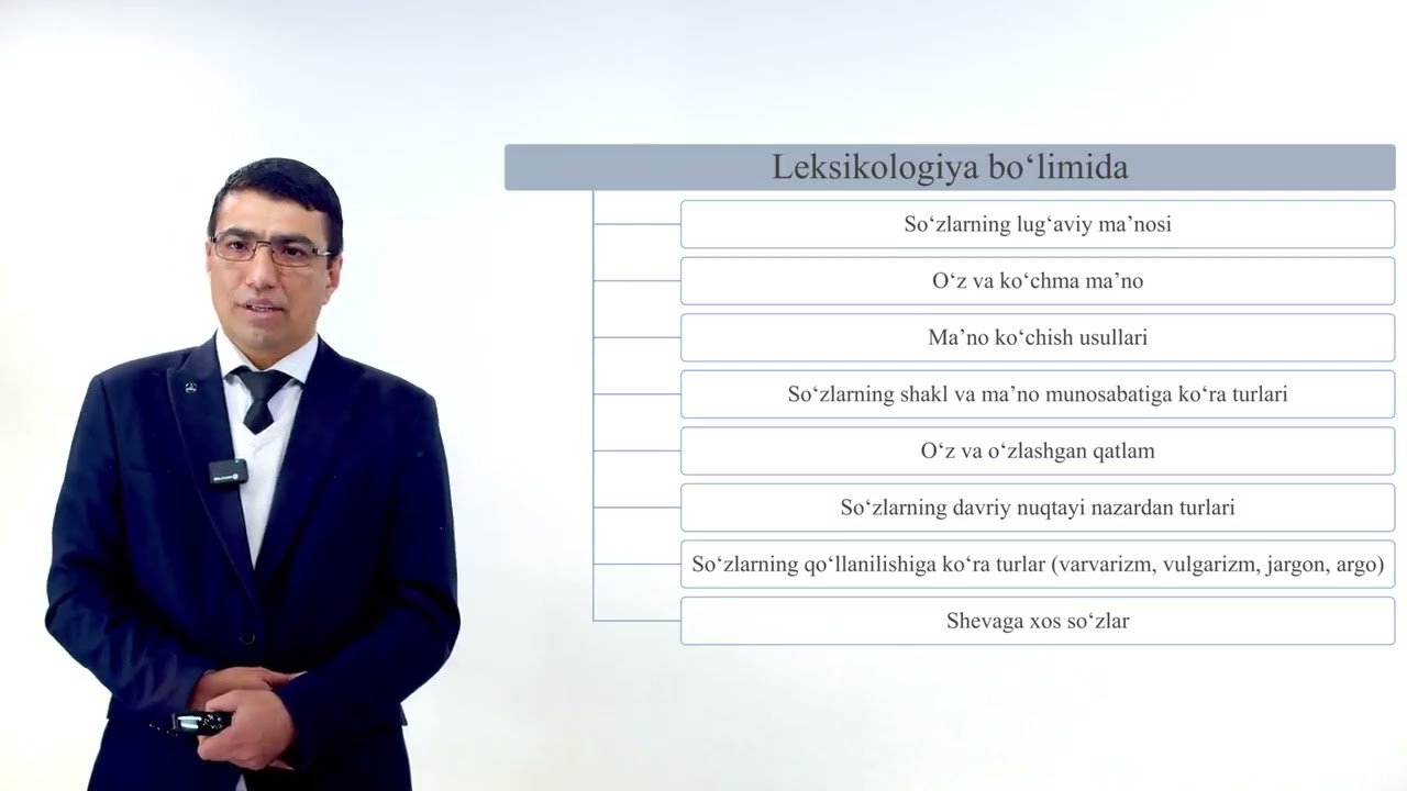 Leksikologiya haqida tushuncha