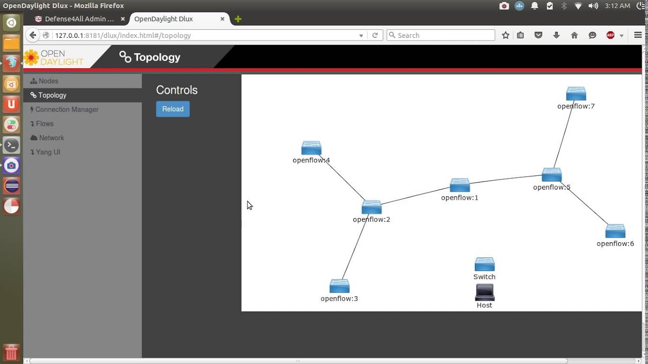 Defense4All OpenDayLight Mininet Tutorial