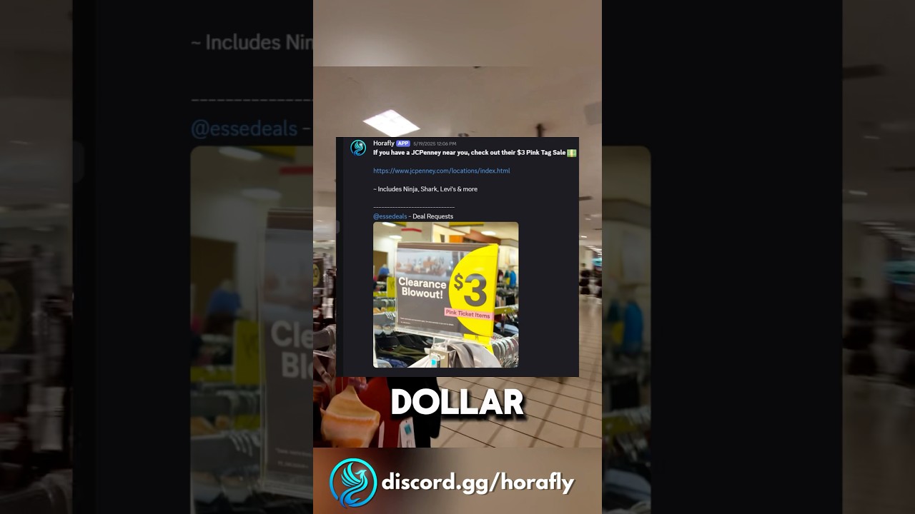 $3 Deals At JCPENNY using Horafly #resell #clearance #hiddenclearance #money #onlinemoney #reseller