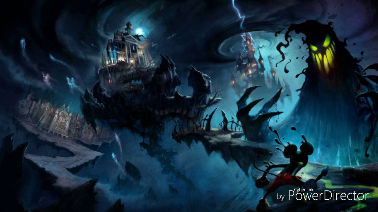 Epic Mickey Tomorrow City paint & thinner mash up