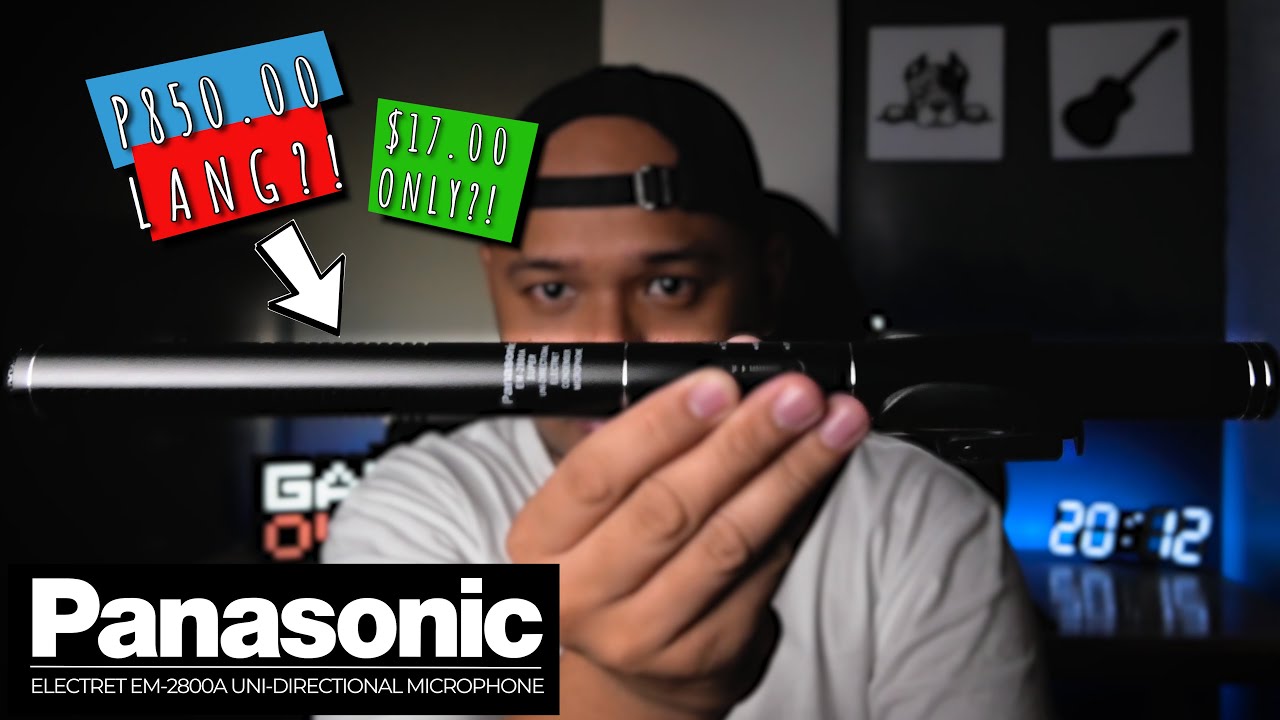BUDGET FRIENDLY CONDENSER BOOM MIC | PANASONIC EM-2800A UNI DIRECTIONAL MIC | UNBOXING AND REVIEW