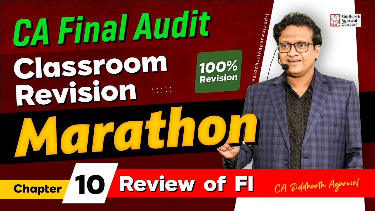 CA Final Audit Marathon 10 | Chapter 10 Review Engagement | Siddharth Agarwal Audit