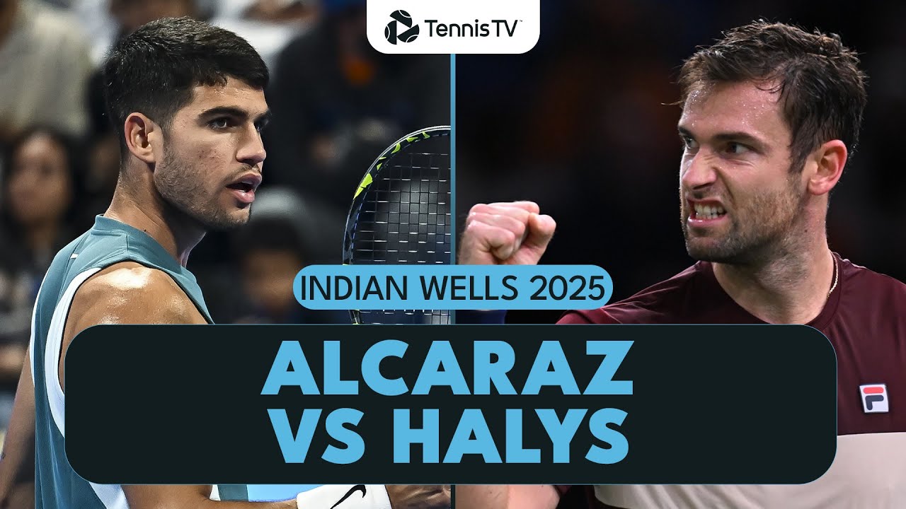 Carlos Alcaraz vs Quentin Halys Highlights | Indian Wells 2025