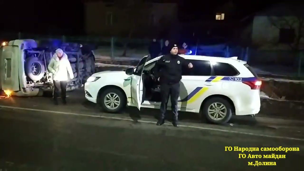 21.02.2026р. м.Долина. ДТП біля заправки OKKO.