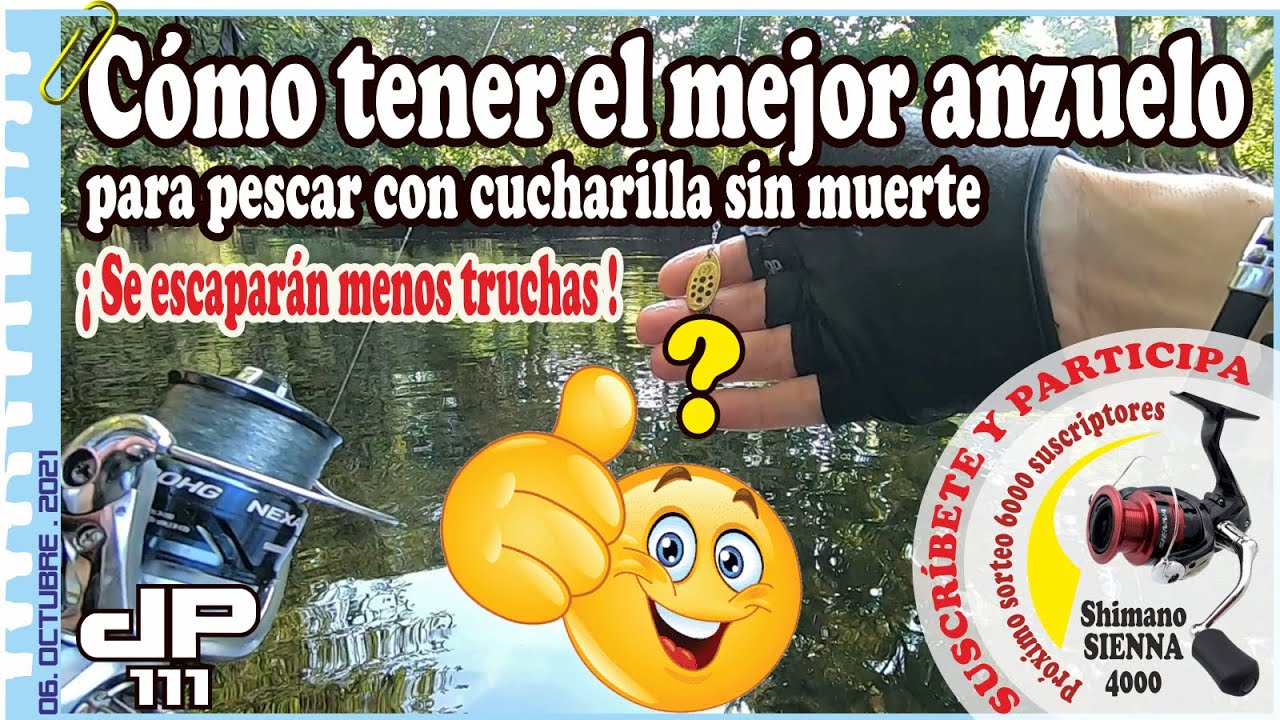 Cómo tener EL MEJOR ANZUELO PARA PESCAR CON CUCHARILLA SIN MUERTE [Best catch & release fish-hook]