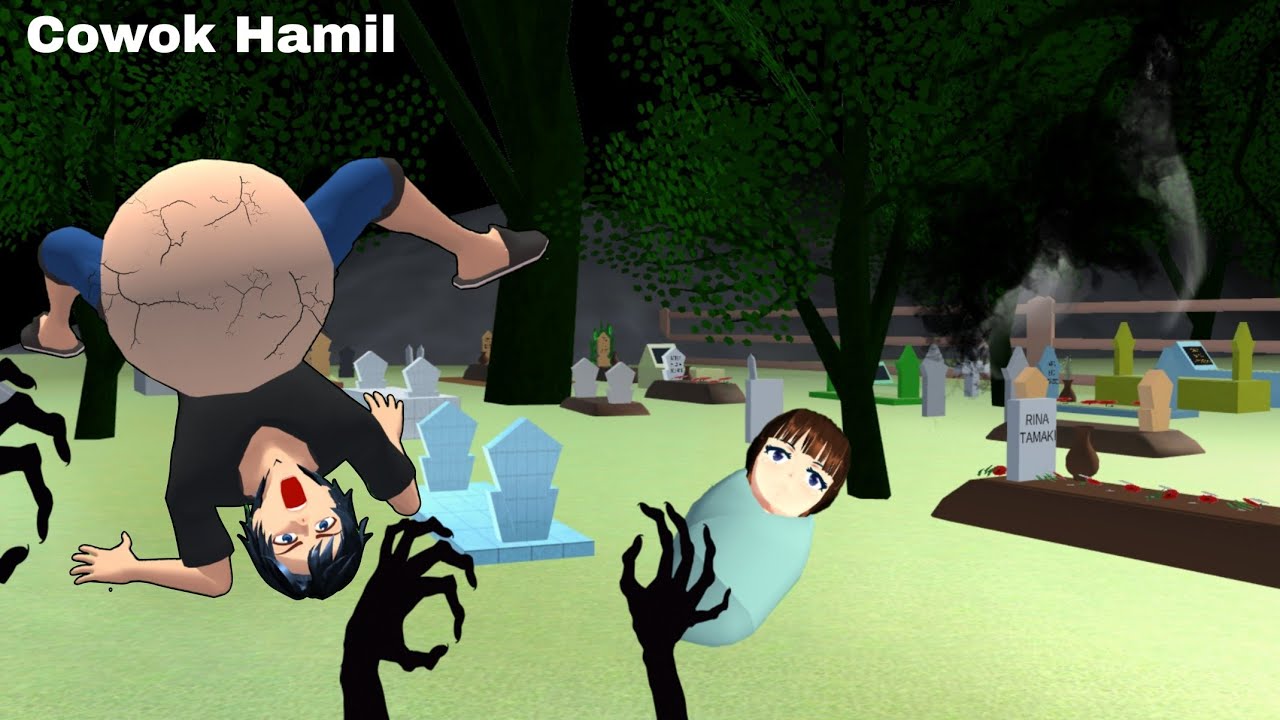 Cowok Hamil Lahiran di Kuburan 😱😨| Sakura School Simulator