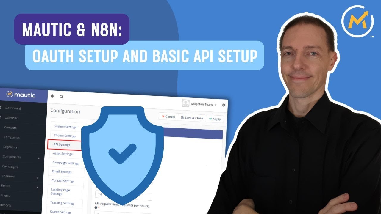 Mautic и n8n: настройка OAut и базовая настройка API.