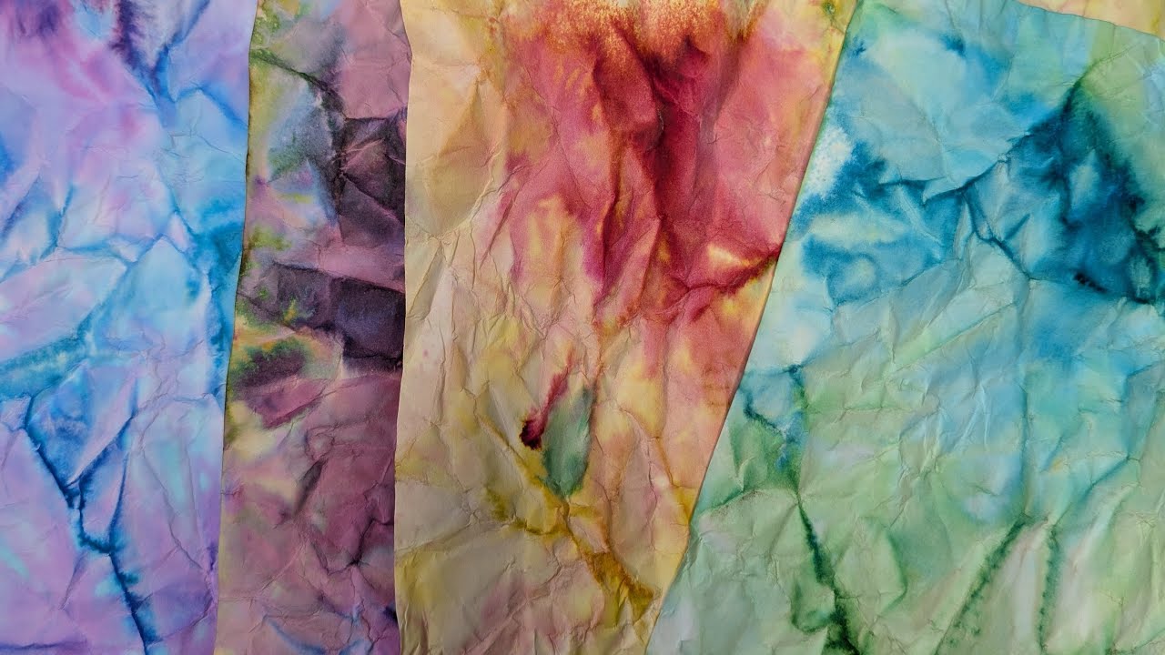 MORE Gorgeous Dyed Papers Process with New Dyes