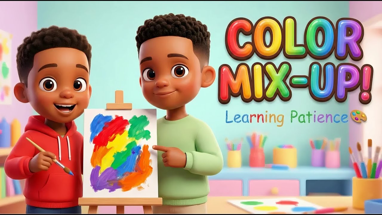 Paint and Patience 🎨: Kai and Keon Learn to Slow Down