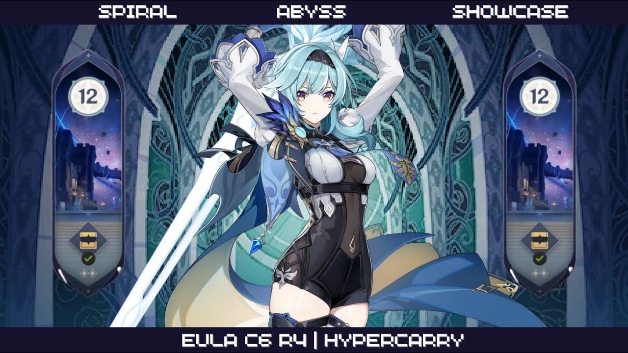 Spiral Abyss 3.7/3.8 - Floor 12 -challenge- | All Eula Hypercarry [9 stars]