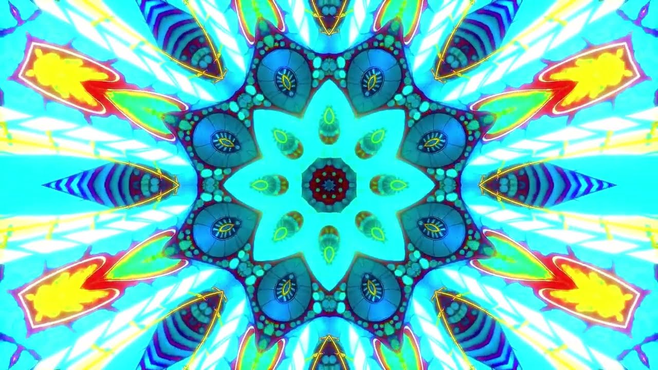 👁️  Trippy Kaleidoscope Meditation | Vibrant Patterns for Clarity ❊60fps 🌟