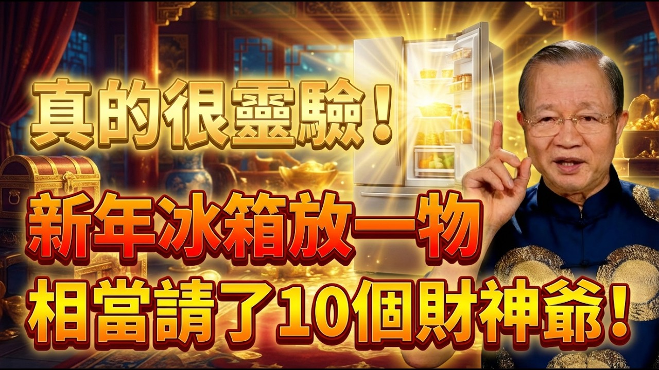 冰箱放一物，2026財運大爆發！這叫「金銀滿屋」局，不管家裡多窮，放了隔天立馬改命！  #人生智慧 #命理 #哲學 #曾仕強 #易經 #正能量