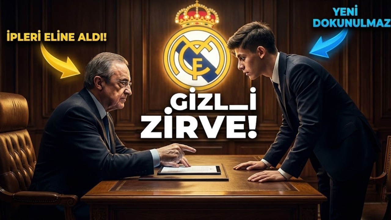 REAL MADRİD’DE ARDA GÜLER ZİRVESİ: FLORENTİNO PÉREZ İPLERİ ELİNE ALDI!