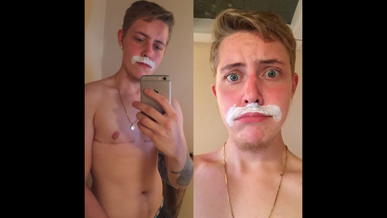 FTM - first time shaving my mustache