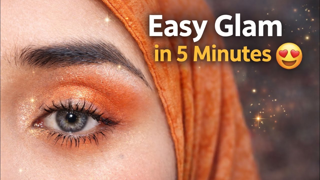 No Liner Soft Glam eyes makeup tutorial in 5 Minutes 😍| easy makeup for beginners 