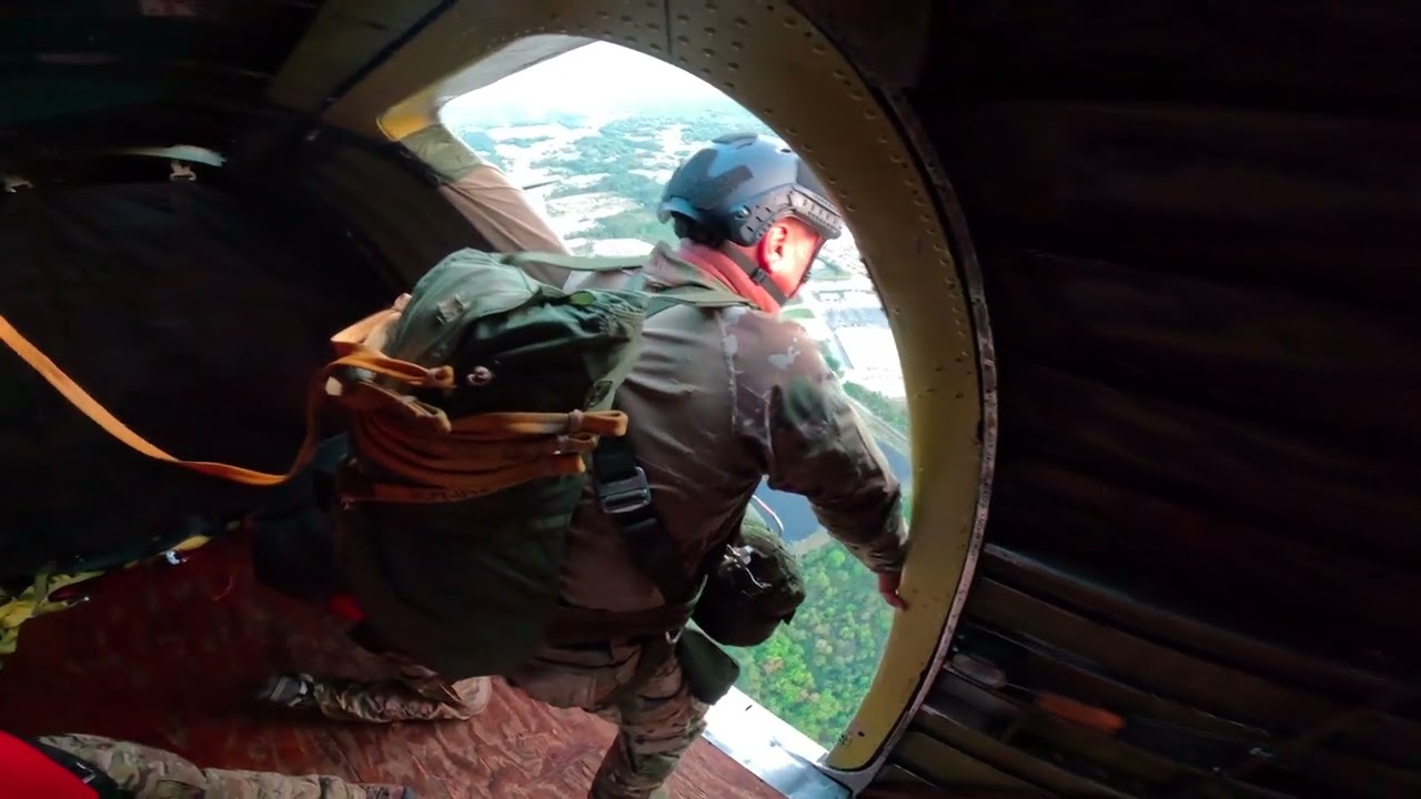 Normandy Refresher MC-6 Jump Training From a WW2 era C-47