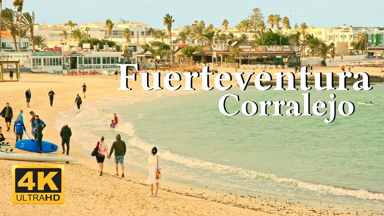 🇪🇦🇬🇧🇰🇷 Corralejo, Fuerteventura travel vlog 4K part 1 | 스페인 카나리 제도 섬 푸에르테벤투라에서 보낸 휴가