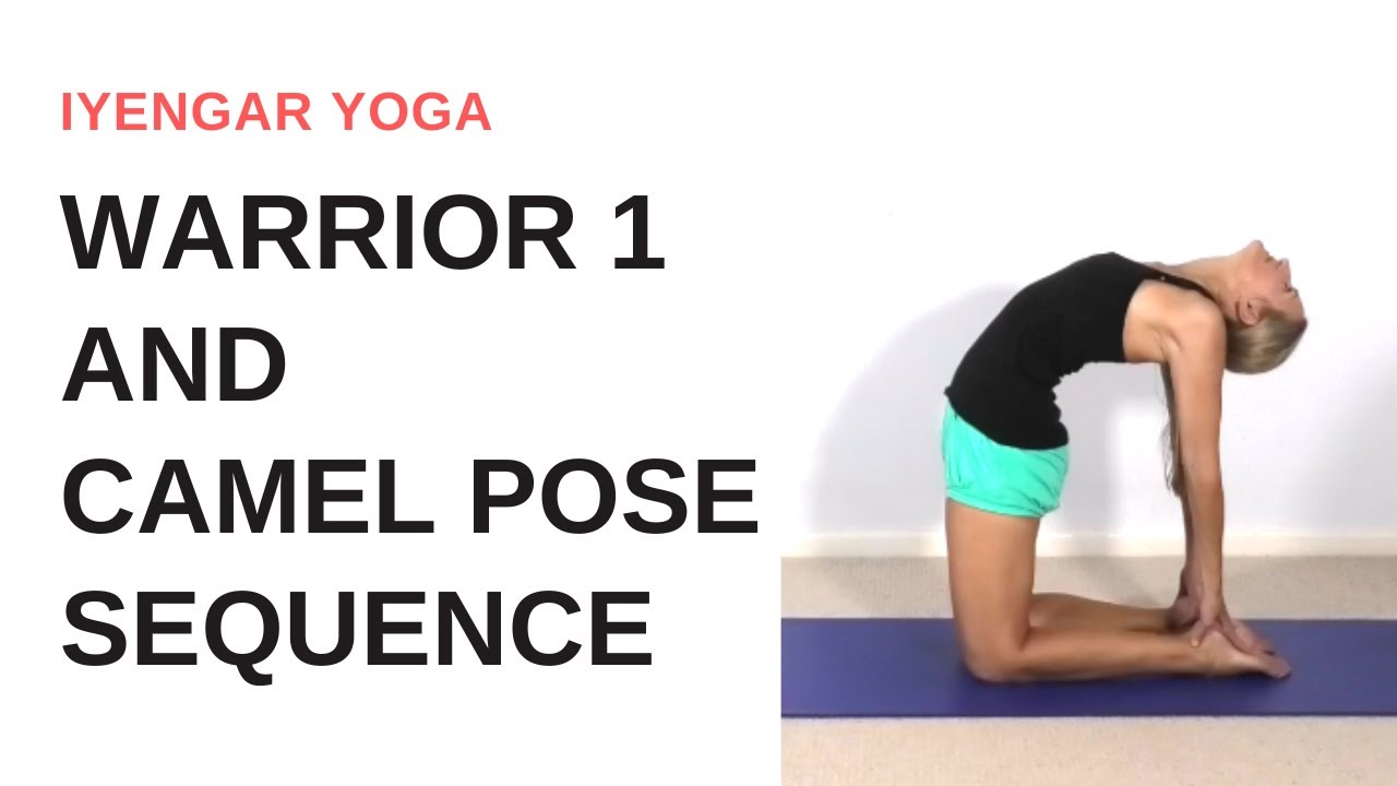 WARRIOR 1 yoga sequence leading to CAMEL POSE | Iyengar yoga