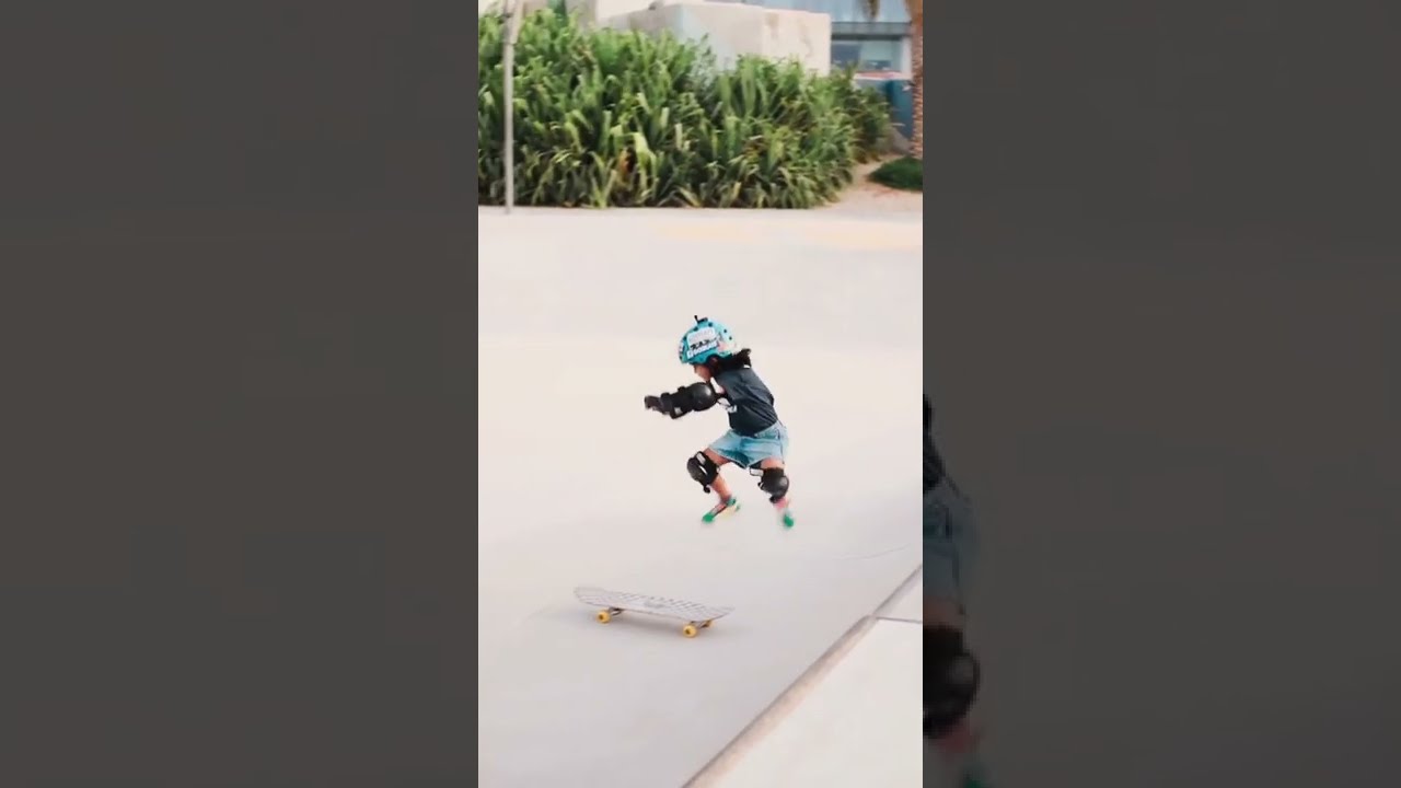 Zarah, 6 years old GOSKATE Team Member from Dubai, UAE