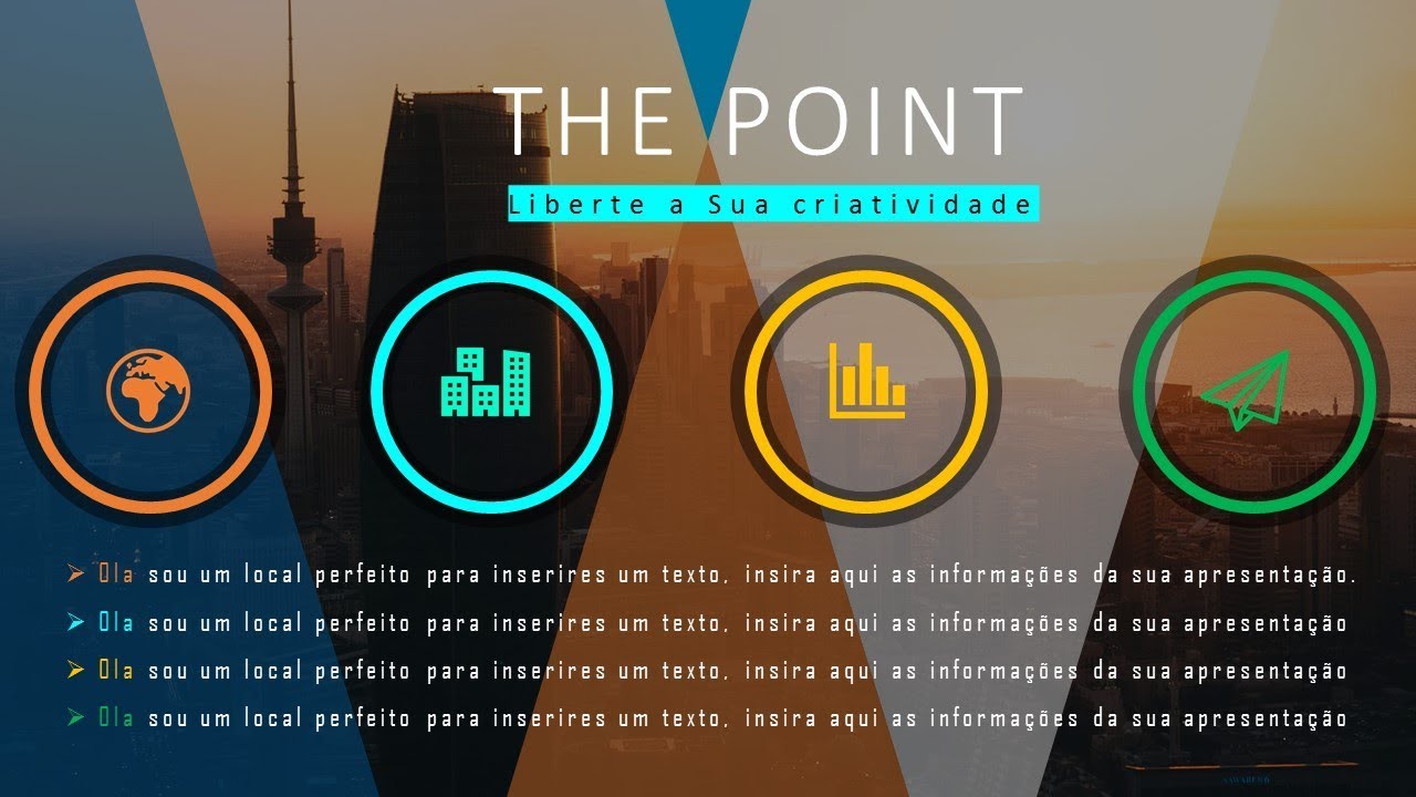 Como fazer um slide Profissional no PowerPoint - Business Template (Infograficos)