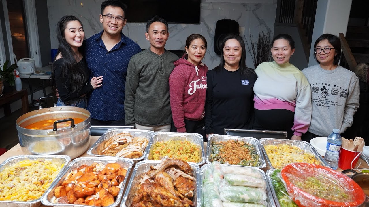 My Wife Family & My Family Meet For The First Time For A FEAST I COOKED