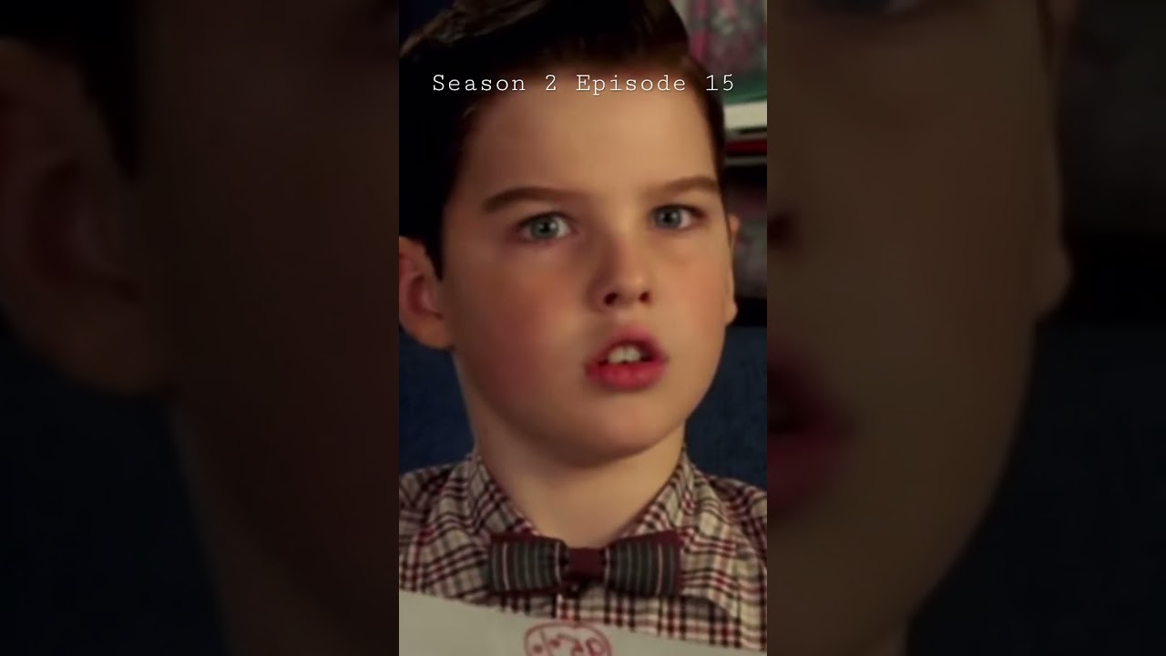 Sheldon gets a 95% on his test #youngsheldon #youngsheldonclips