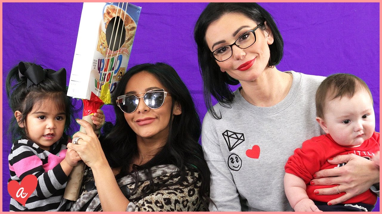 Snooki & JWOWW DIY Instruments and Music Video! | #MomsWithAttitude Moment