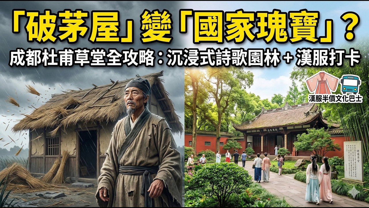 【成都旅遊】一間破茅屋如何變成國家級瑰寶？杜甫草堂：跨越千年的沉浸式詩歌園林！