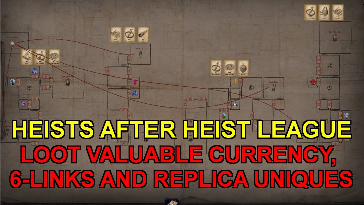 Heists After Heist League - Loot Currency & Valuable Replica Uniques - Path of Exile POE Guide
