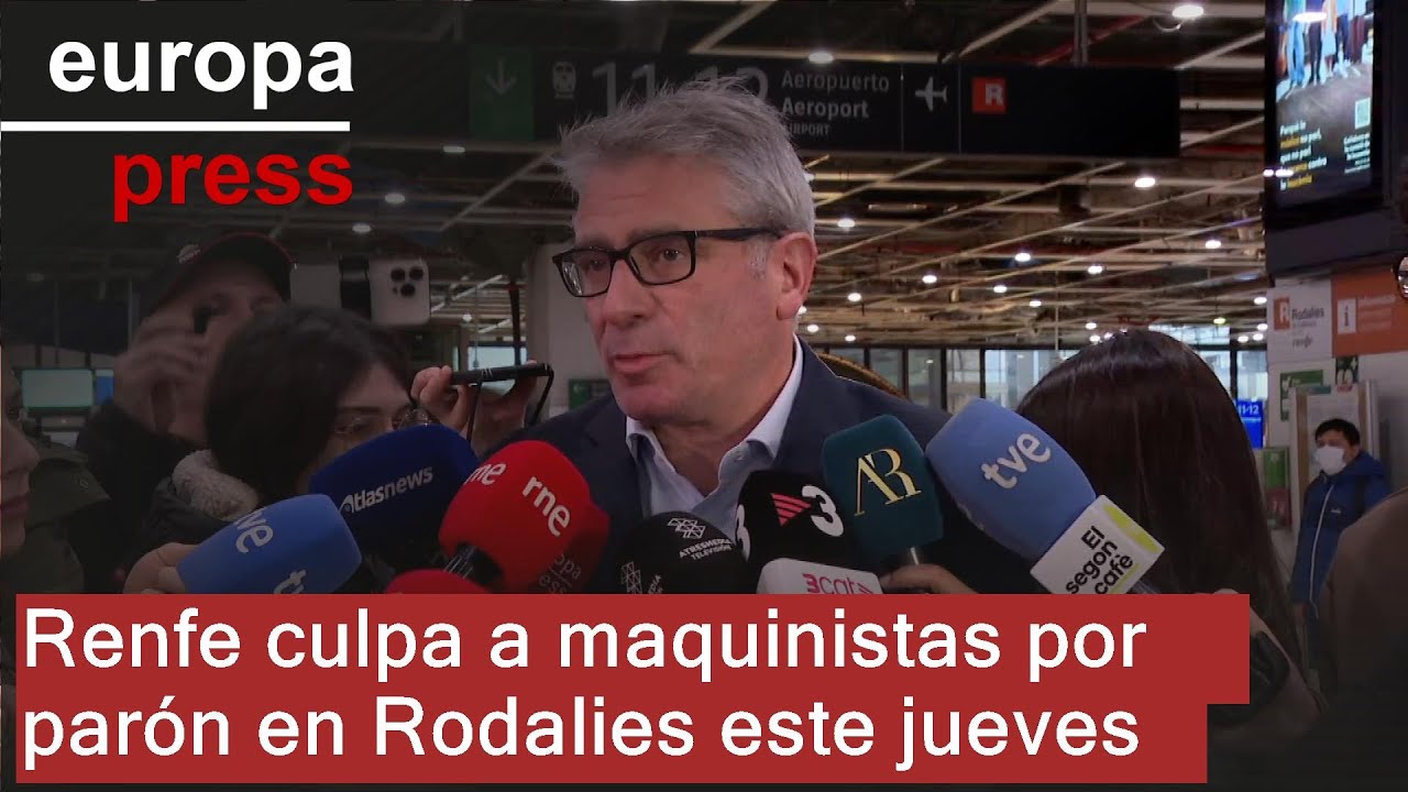 Renfe apunta a los maquinistas por la paralizaci&oacute;n del servicio en Rodalies este jueves