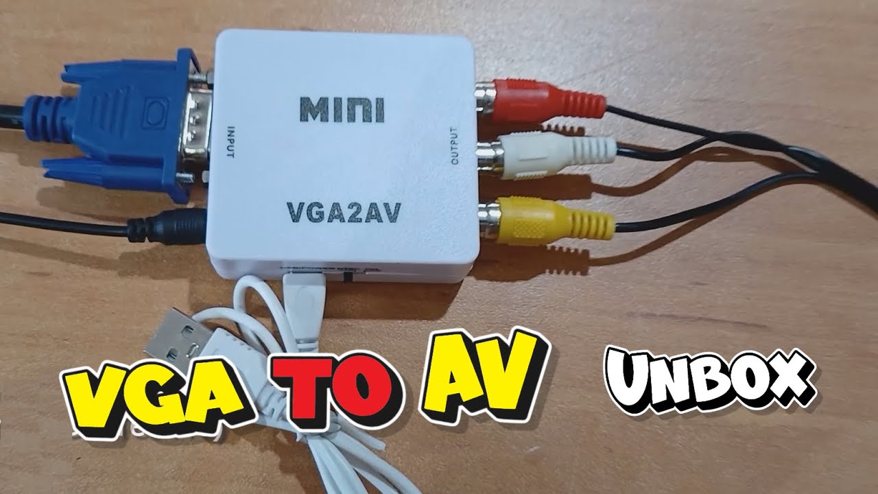 Unboxing and First Look at VGA to AV / RCA Converter!