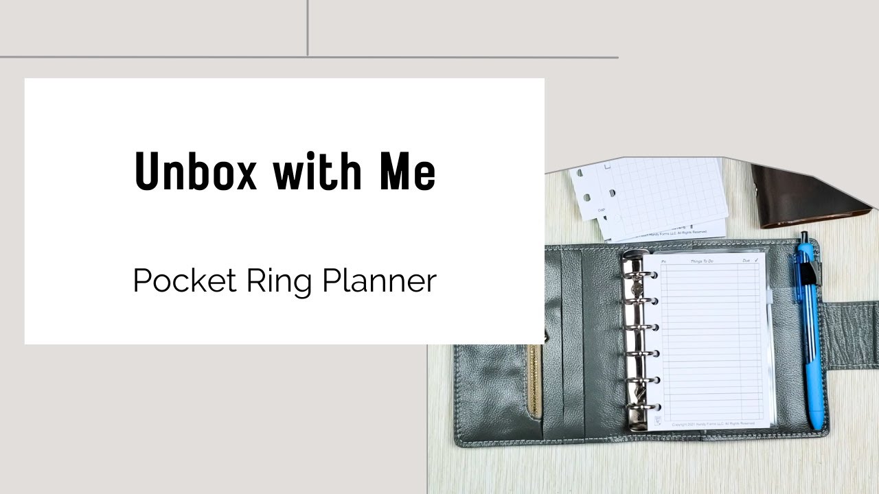 Unboxing Pocket Ring Planner - Review and Setup #pocketrings