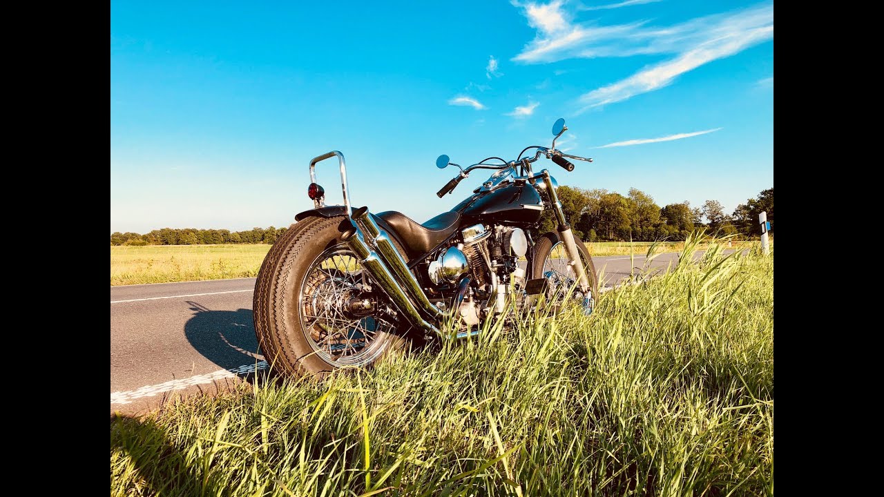 Harley Davidson 1950 Panhead kickstart drive Sound Pan Potato Trumpet Hardtail oldschool vans