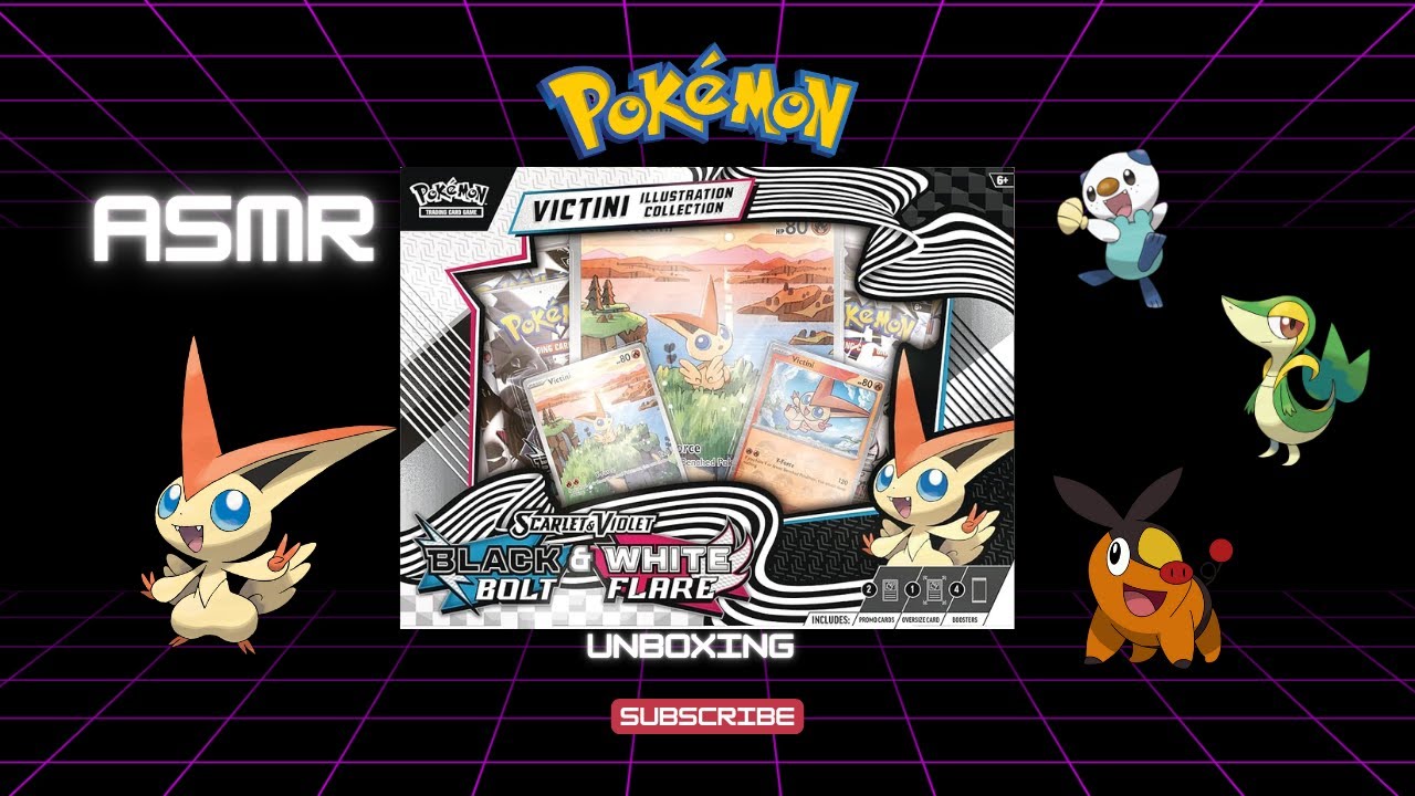 Opening Pokémon TCG: Unova Victini Illustration Collection Box | ASMR No Talking