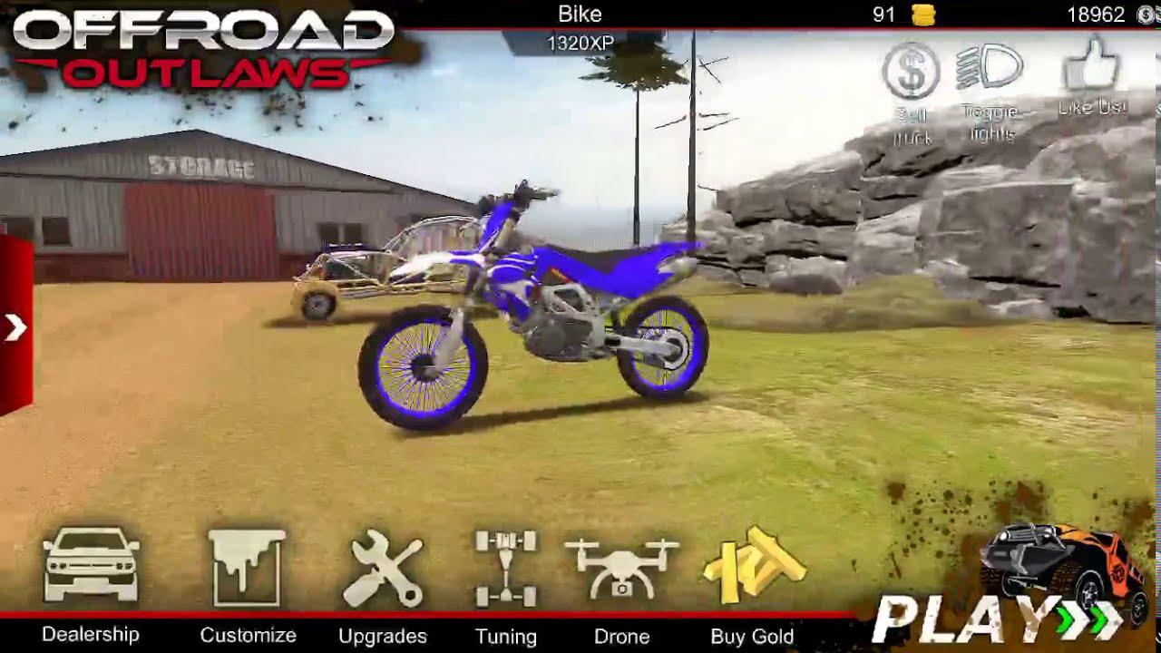 How to wheelie dirt bike on OFF-ROAD OUTLAWS!