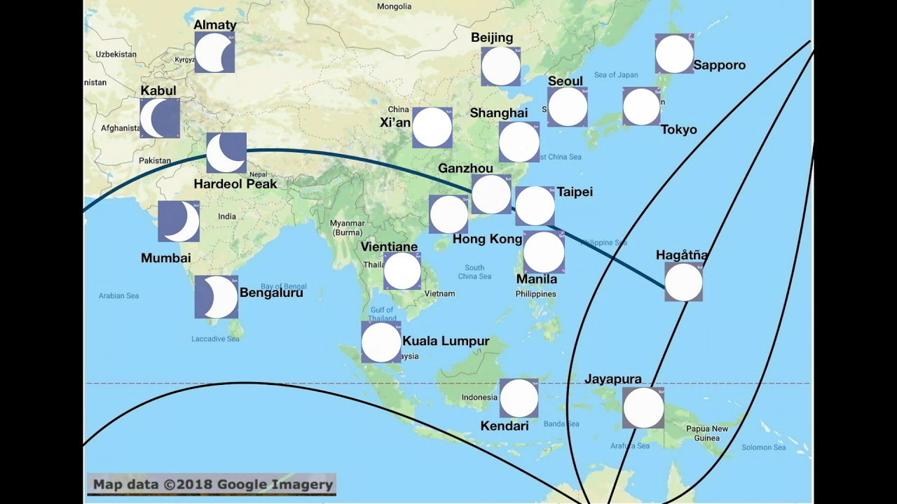 Annular Solar Eclipse &bull; 2020 Jun 21&bull; Asia
