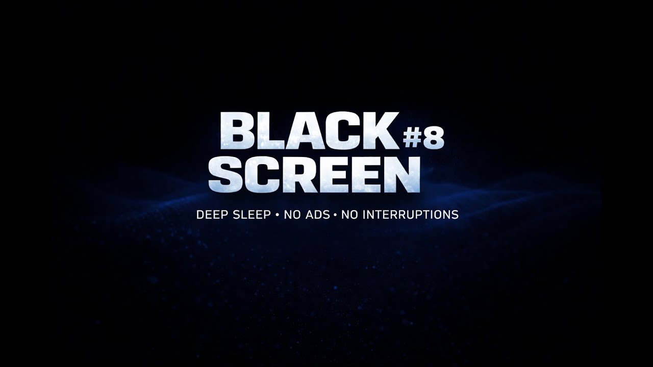 8 HOURS Black Screen Sleep #8 • 432 Hz +528 Hz Waves | Deepest Sleep • No Ads • No Interruptions