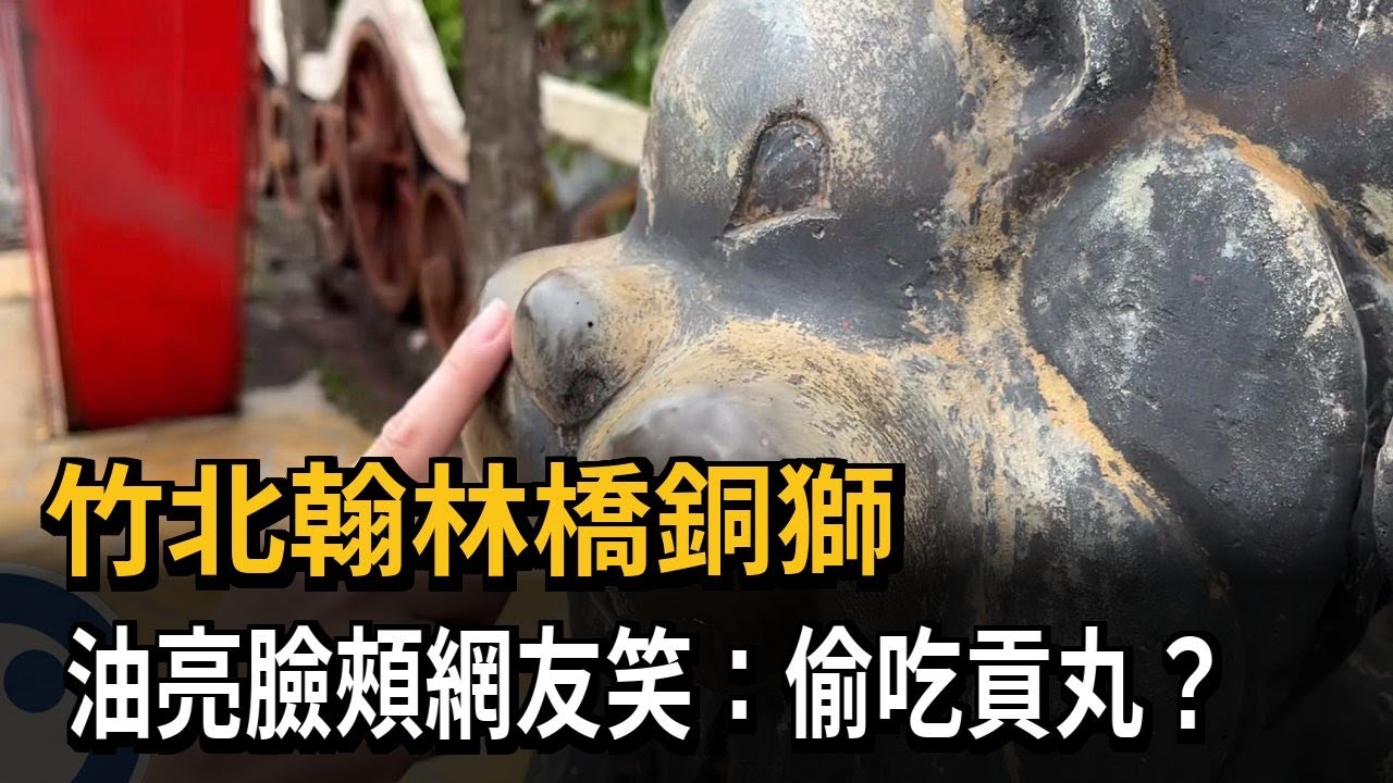 竹北翰林橋銅獅 油亮臉頰意外掀起網路熱潮－民視新聞