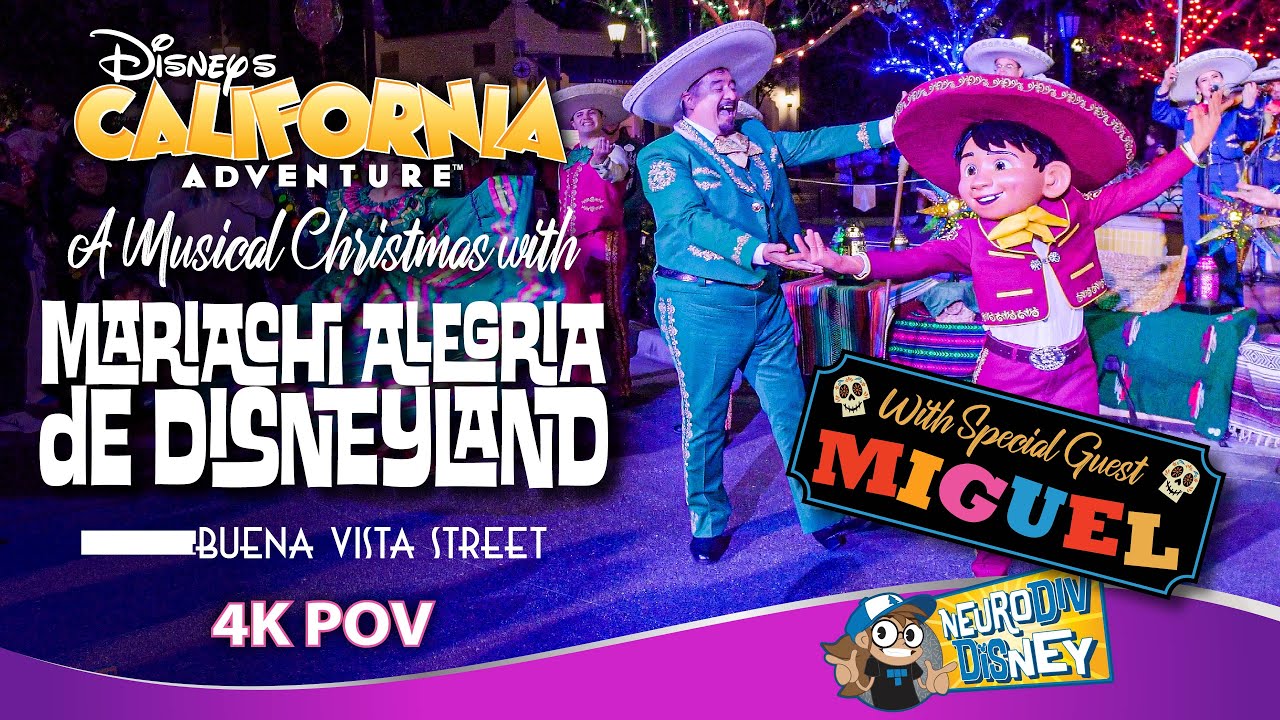 Рождественский музыкальный спектакль с участием Mariachi Alegria de Disneyland и Мигеля | Califor...