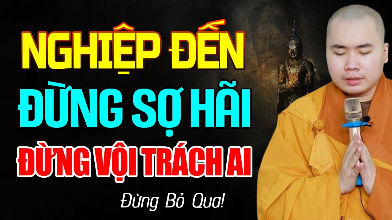 Khi Nghiệp Đến Đừng Sợ H&atilde;i Cũng Đừng Vội Tr&aacute;ch Ai - Thầy Th&iacute;ch T&acirc;m Đức