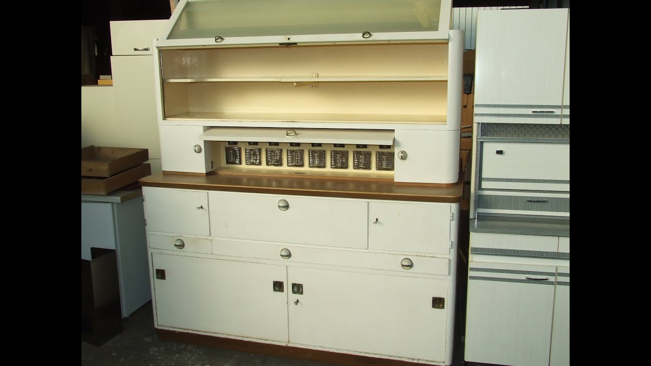Riesiges Küchenbuffet "Melberger Original" Buffet mit Glasschwebetür Buffetschrank Retro Shabby