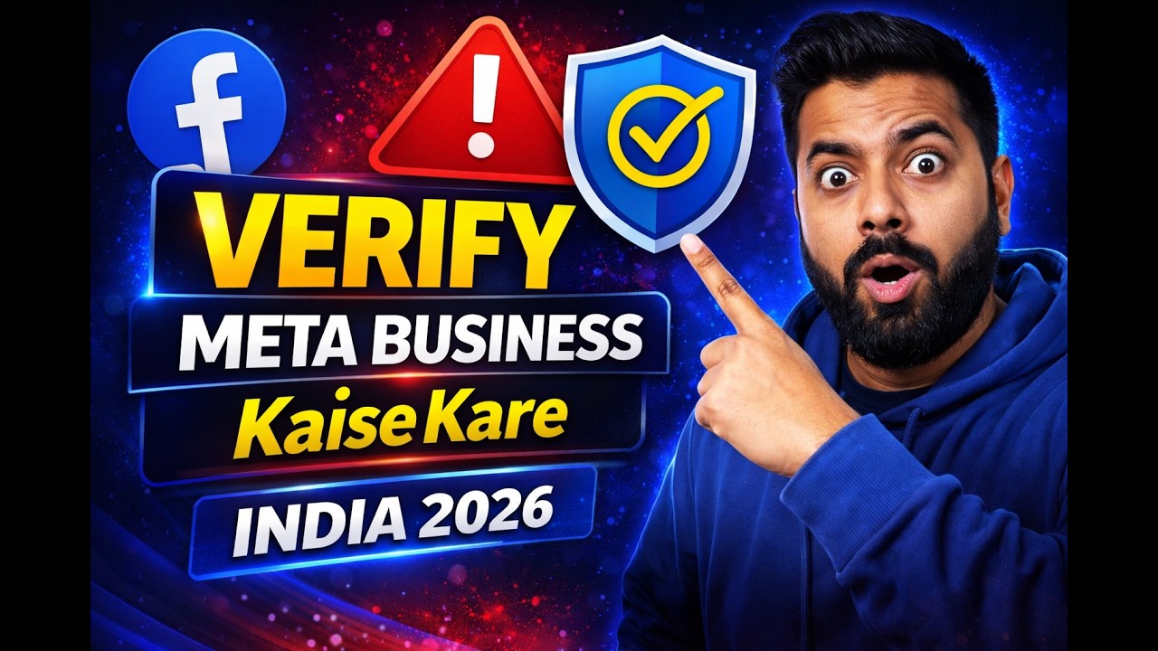 Meta Business Verification Kaise Kare 2026 | Facebook Business Manager Verification India (Hindi)