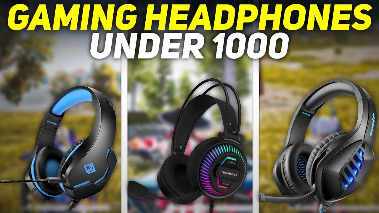 TOP 3 BEST GAMING HEADPHONES UNDER 1000 RS 🥶 BEST HEADPHONES FOR BGMI GAMING UNDER 1000 RS