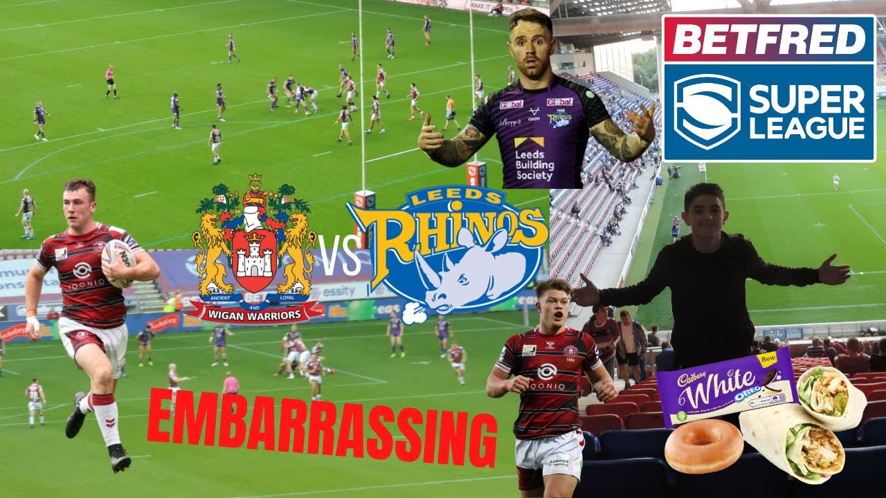 Wigan Warriors vs Leeds Rhino's vlog|Embarrassing performance+Food review