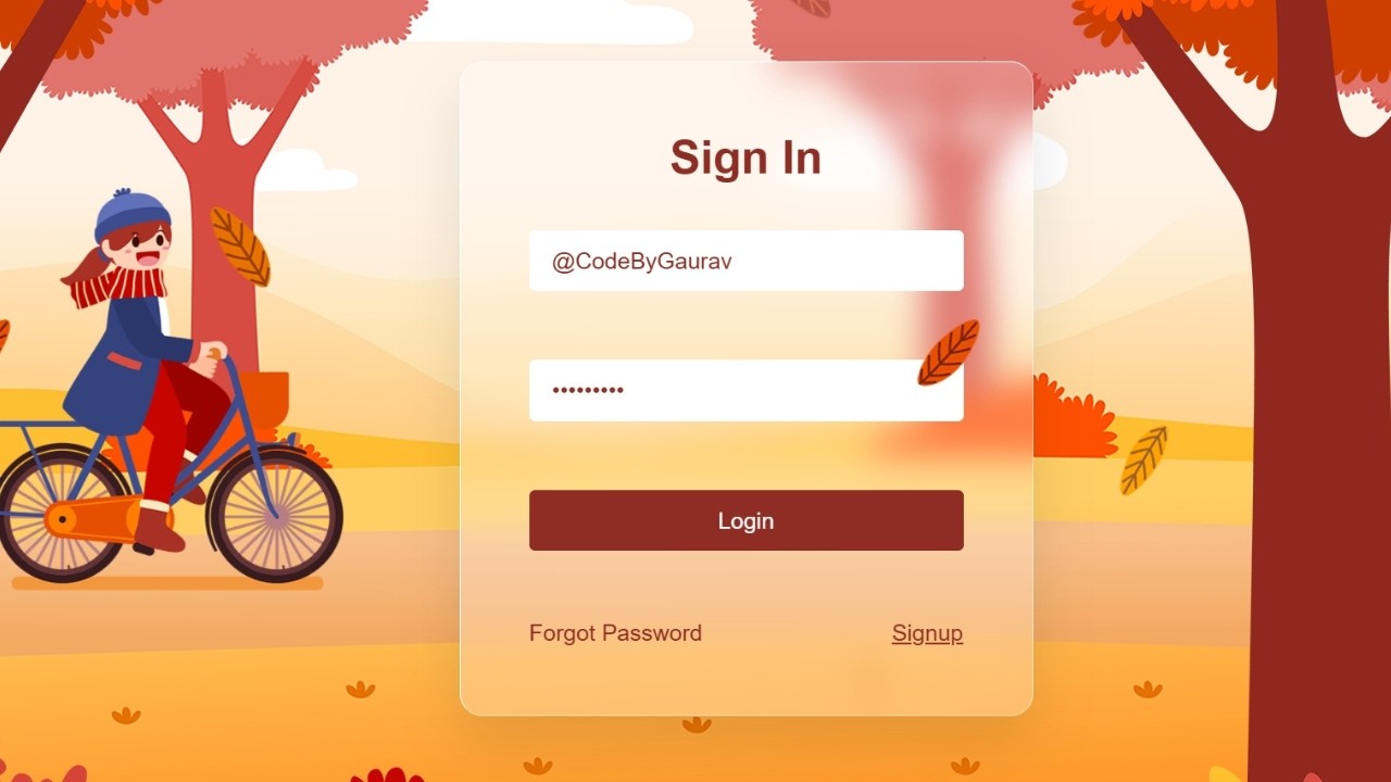 Create a Modern Glassmorphism Login Form 🚀 HTML CSS Complete Guide