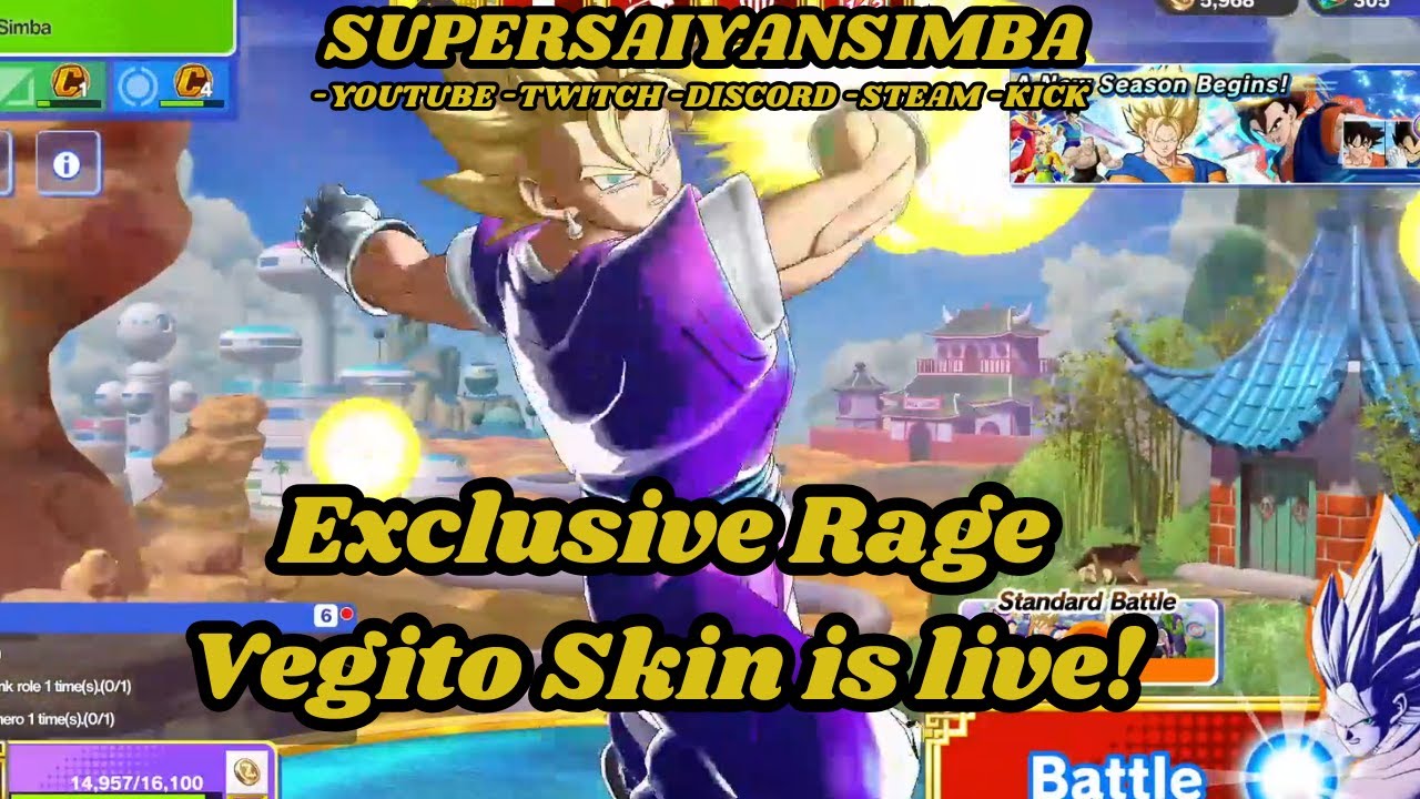 Exclusive Twitch drop Rage Vegito! Gekishin Squadra #gekishinsquadra#supersaiyansimba#dbz#dbs