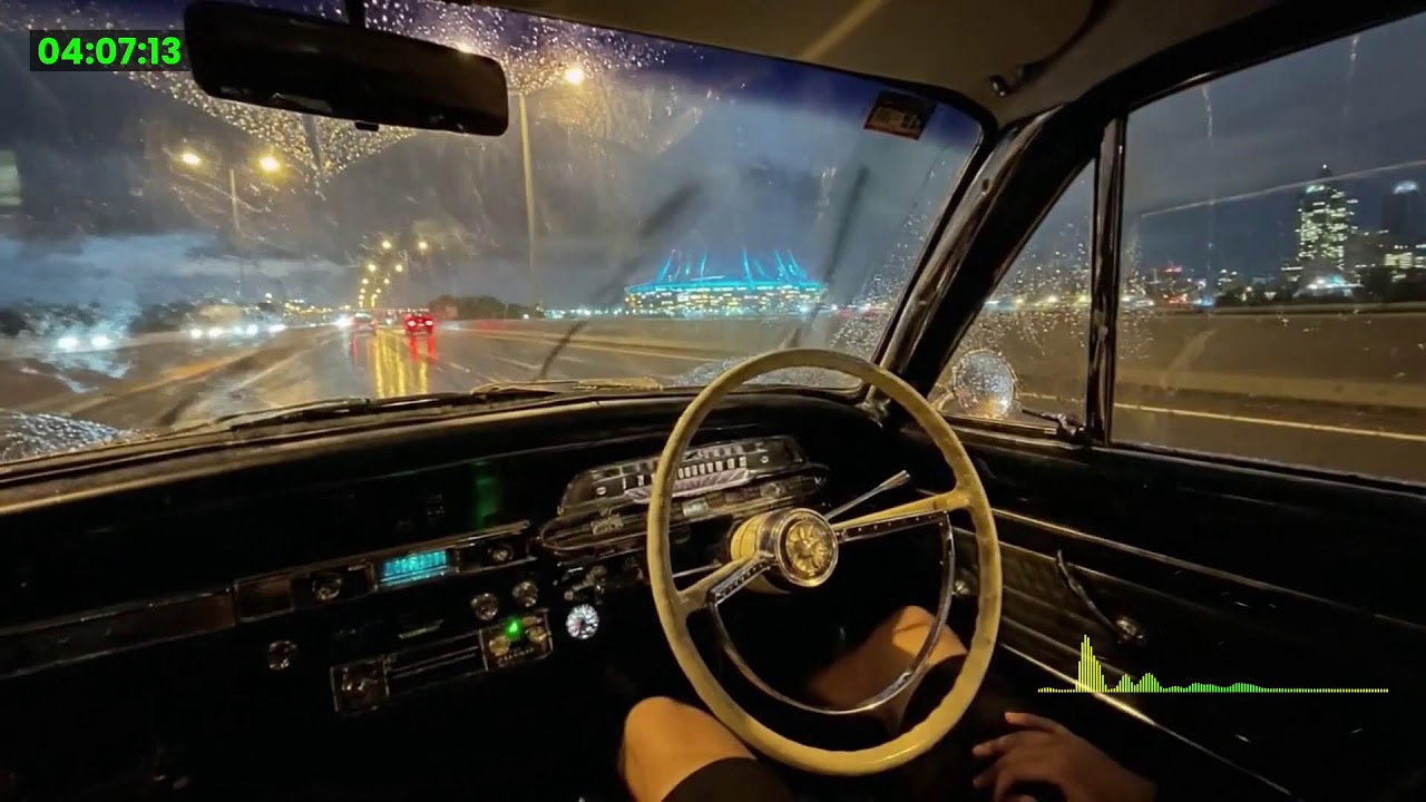 Dark City Night Ambience with Calm Urban Atmosphere