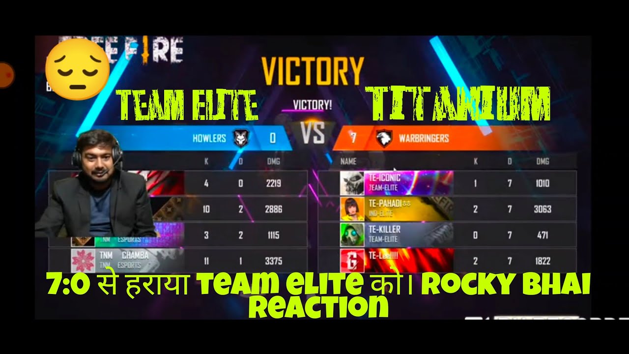 TEAM ELITE VS TITANIUM || Rocky & Rdx || TITANIUM 7:0 से हराया team elite को। Rocky bhai reaction