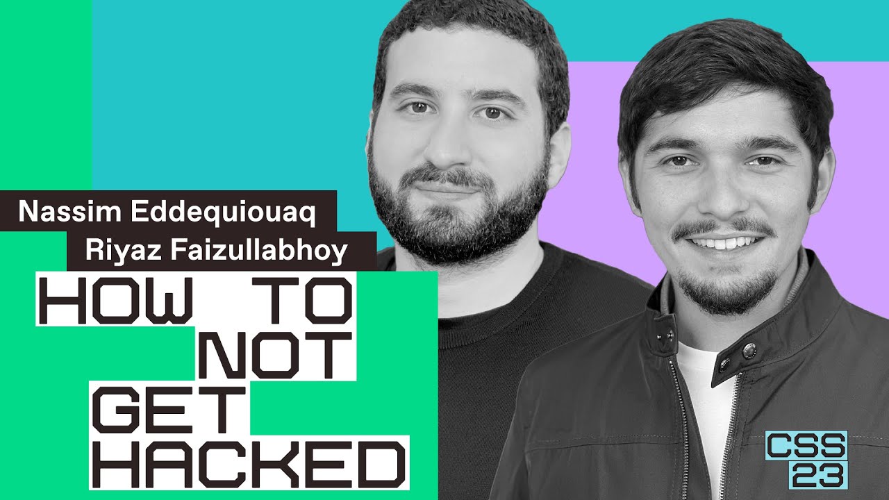 How to not get hacked and other security lessons learned | Riyaz Faizullabhoy & Nass Eddequiouaq
