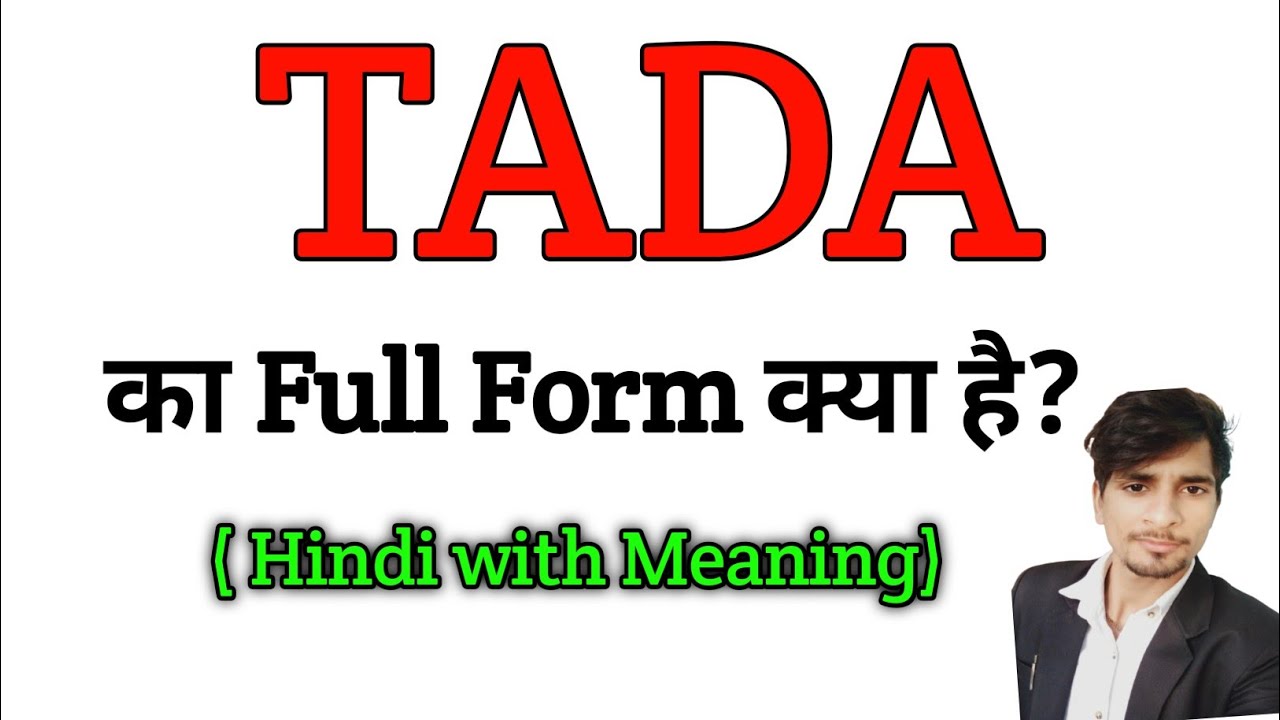 TADA ka Full Form kya hai | Full form of TADA | Gk questions all full form | important full form